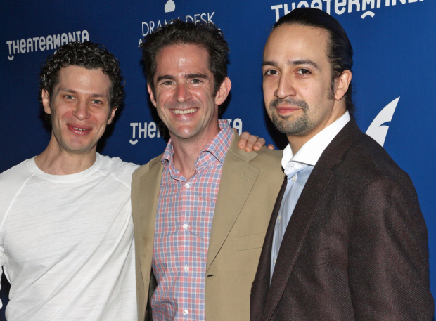Director Thomas Kail of Hamilton is nominated for a Drama Desk Award. Choreographer Andy Blankenbuehler has already won a special award for Hamilton. Composer/performer Lin-Manuel Miranda is nominated in four categories. 