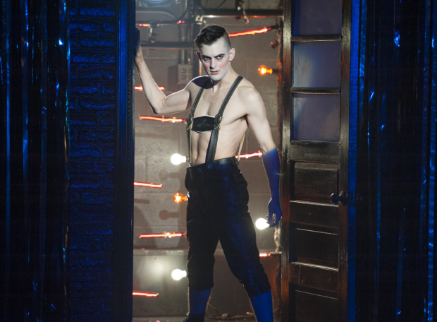 Wesley Taylor stars as the Emcee in Cabaret, directed by Matthew Gardiner, at Arlington, Virginia&#39;s Signature Theatre.
