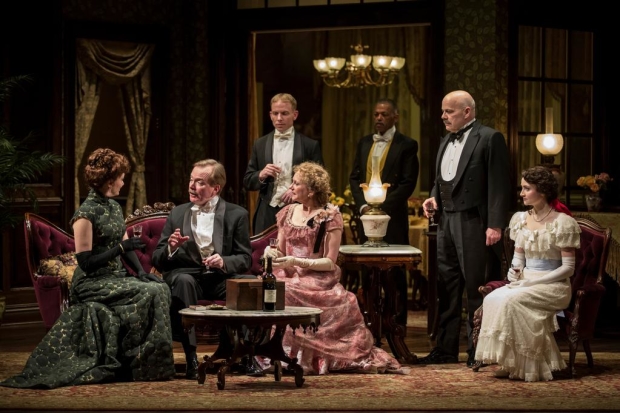 The cast of Lillian Hellman's The Little Foxes, directed by Henry Wishcamper, at Chicago&#39;s Goodman Theatre.