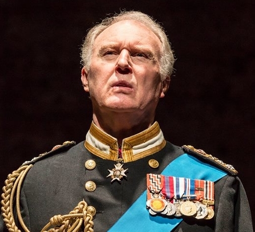 Tim Pigott-Smith as King Charles in Mike Bartlett&#39;s play King Charles III at the Almeida Theatre.