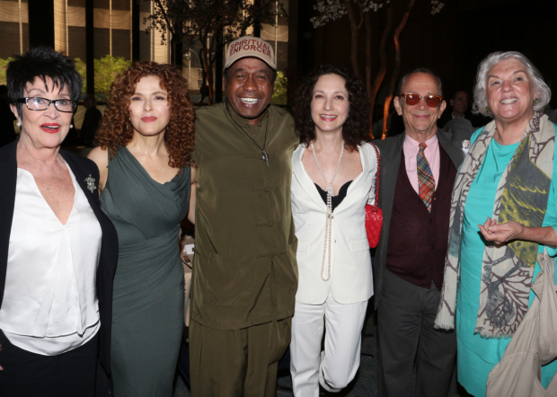 Chita Rivera is toasted by fellow Broadway  Bernadette Peters, Ben Vereen, Bebe Neuwith, Joel Grey, and Tyne Daly.