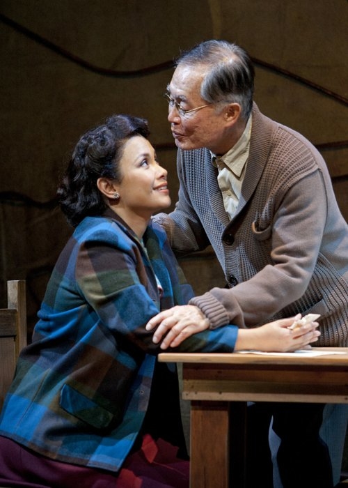 Lea Salonga and George Takei in the San Diego world premiere of Allegiance.