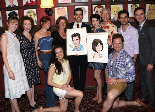 Cast members from An American in Paris join Fairchild and Cope to celebrate their latest honors.