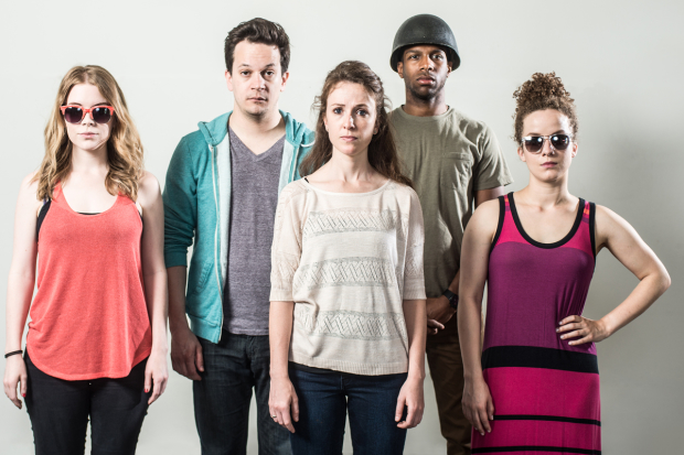 The cast of Mary-Kate Olsen is in Love begins performances tonight at Studio Theatre.