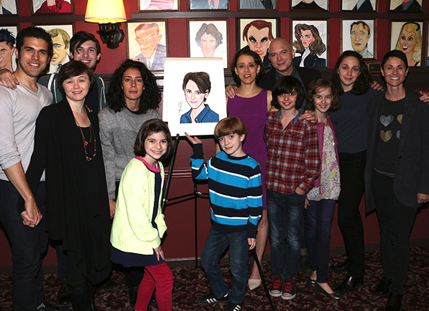 The cast of Fun Home congratulates Judy Kuhn on her latest honor.