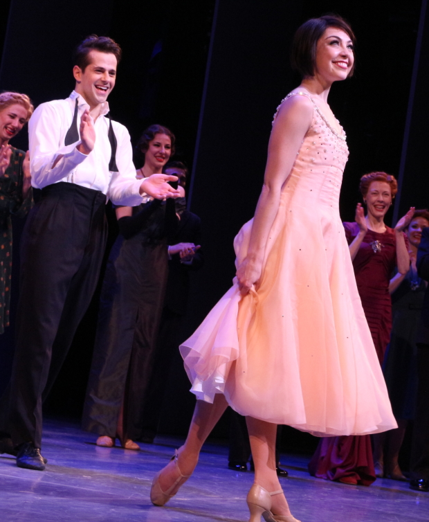 Robert Fairchild and Leanne Cope take their bows on the opening night of An American in Paris.