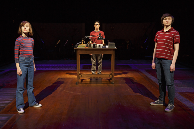 (left to right) Sydney Lucas, Beth Malone, and Emily Skeggs in the 2015 Tony Award-winning Best Musical, Fun Home.
