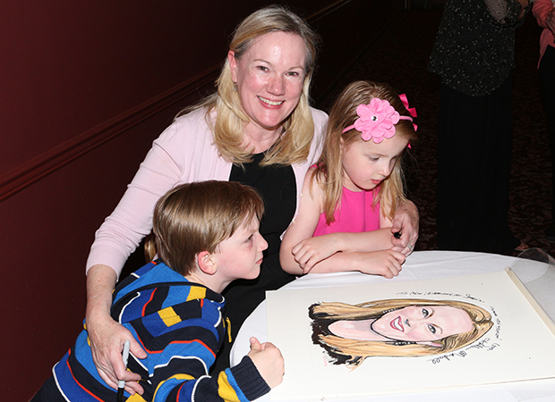 Kathleen Marshall shares a photo with her children, Nat and Ella.