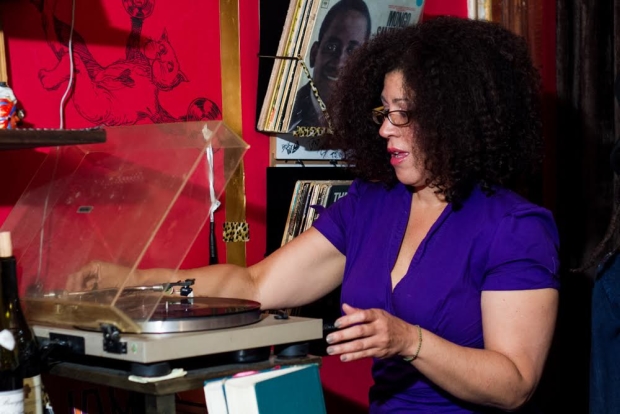 Rain Pryor spins a hot jam at Kitty&#39;s Canteen&#39;s Needle Drop party.