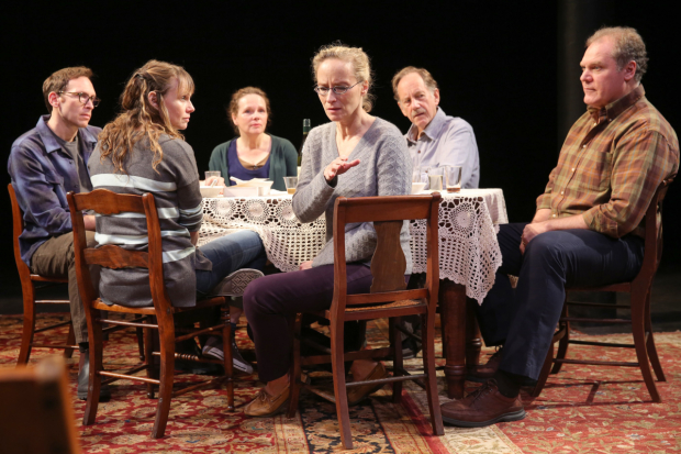 A scene from Regular Singing, the fourth work in Richard Nelson&#39;s Apple Family Plays cycle at the Public Theater.