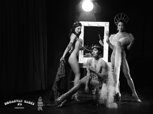 A promotional photo from Broadway Bares: Top Bottoms of Burlesque.