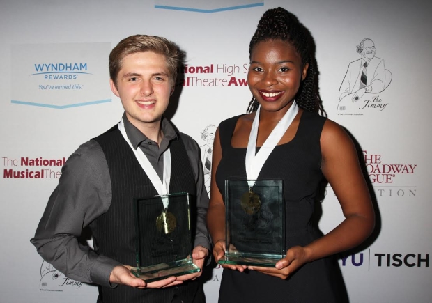 Anthony Skillman and Marla Louissaint take home 2015 Jimmy Awards for their performances in Tarzan and Caroline, or Change, respectively.