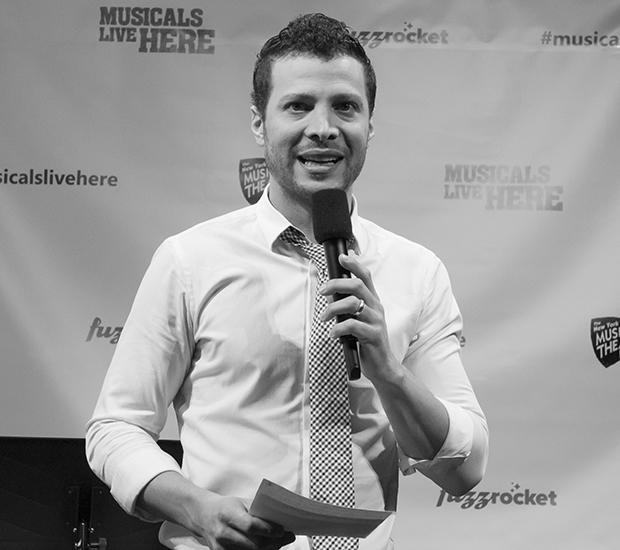 Broadway vet Justin Guarini hosted the annual NYMF press conference.
