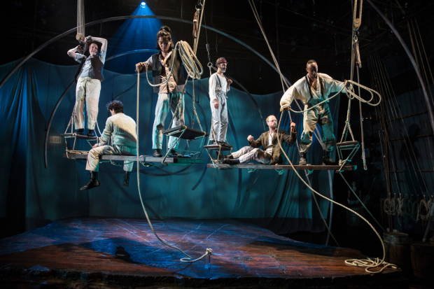 The cast of Moby Dick, directed and adapted by David Catlin, at Chicago&#39;s Lookingglass Theatre.