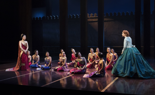 The King and I Tony winners Ruthie Ann Miles and Kelli O&#39;Hara with members of the show&#39;s ensemble.