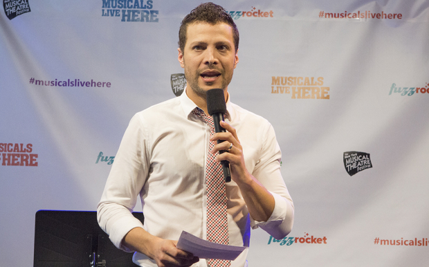 Justin Guarini hosted The New York Musical Theatre Festival&#39;s 2015 press conference.