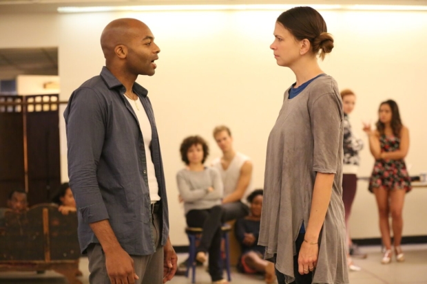 Brandon Victor Dixon and Sutton Foster play Black in the Encores! Off-Center production of The Wild Party.