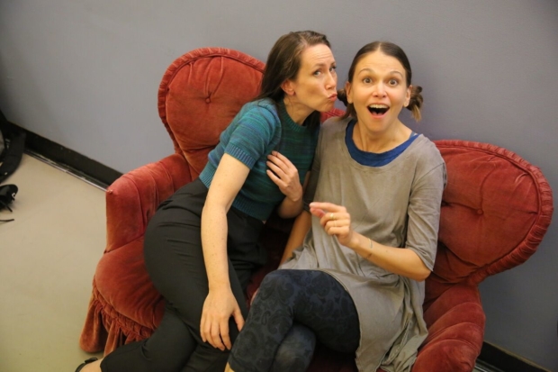 Younger costars Miriam Shor and Sutton Foster reunite to play Madelaine True and Queenie.