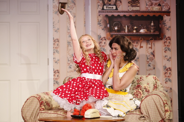 Tori Murray and Kim Maresca star in Marvin Laird and Joel Paley&#39;s Ruthless!, directed by Paley, at St. Luke&#39;s Theatre.