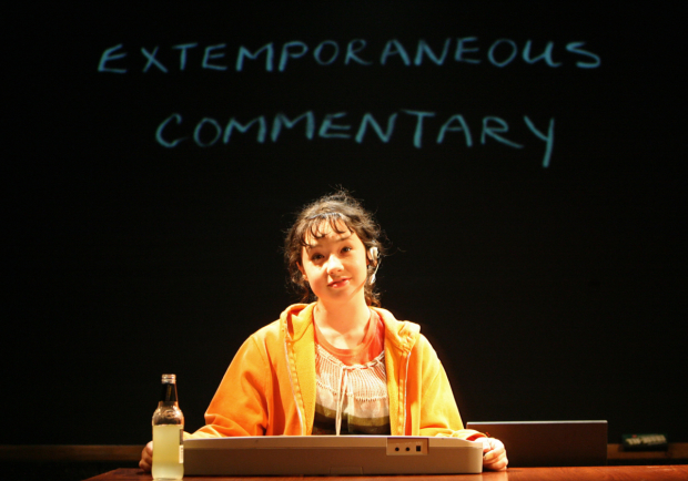 Sarah Steele as Diwata in the original Roundabout Underground production of Stephen Karam&#39;s Speech &amp; Debate in 2007.