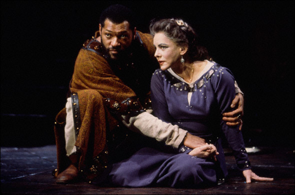 Laurence Fishburne and Stockard Channing in The Lion in Winter.