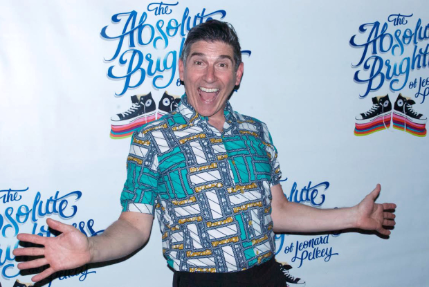 James Lecesne is thrilled to celebrate his opening night.