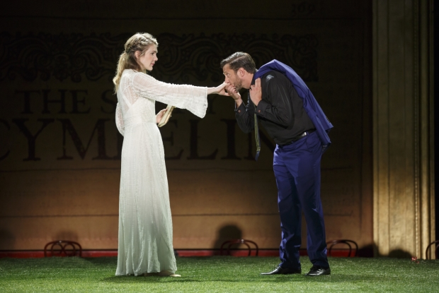 Lily Rabe is courted by Raúl Esparza in Daniel Sullivan&#39;s production of Shakespeare&#39;s late romance.