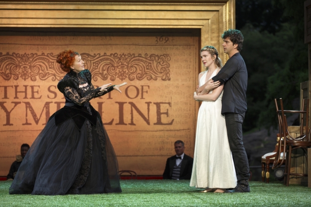 Kate Burton shares a scene with onstage lovebirds Lily Rabe and Hamish Linklater.
