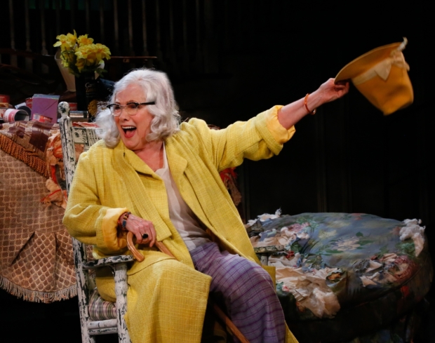 Betty Buckley stars as Big Edie in Michael Wilson&#39;s production of Grey Gardens at the Bay Street Theater.