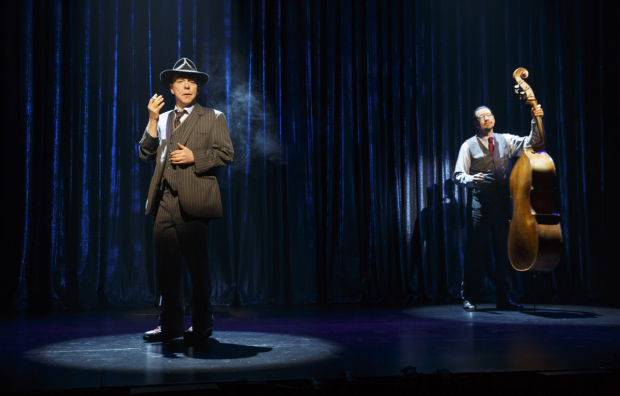 Teller and Penn share a musical moment onstage in their new Broadway show.