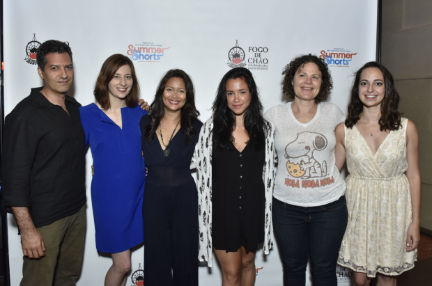The team behind Unstick: actor Alfredo Narciso, director Laura Savia, cast members KK Moggie and Carmen Zilles, playwright Lucy Thurber, and Ali Stoner