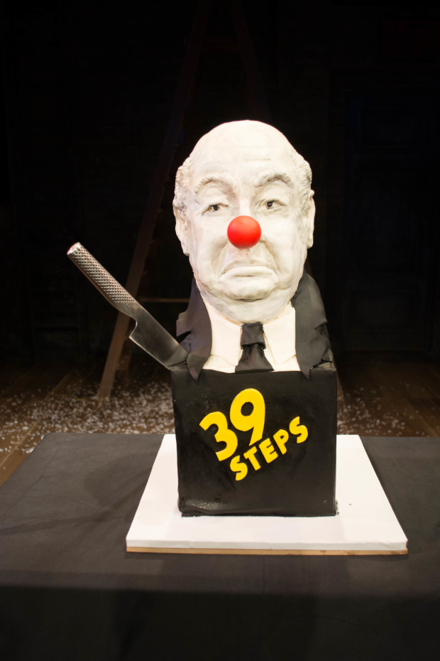 Alfred Hitchcock&#39;s birthday cake...in the shape of Alfred Hitchcock.