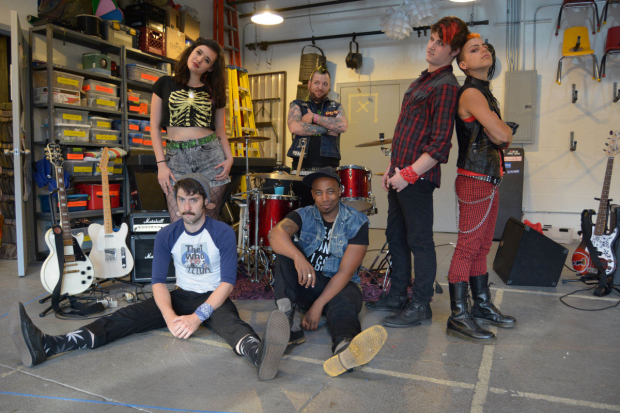 The cast of American Idiot begins performances tonight at The Den Theatre.