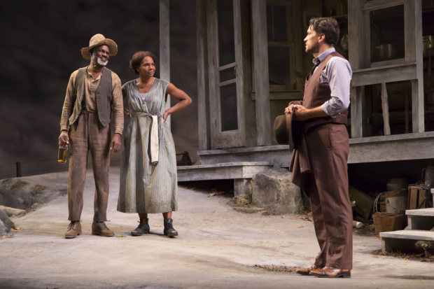 Glynn Turman, Audra McDonald, and Will Swenson star in Eugene O&#39;Neill&#39;s A Moon for the Misbegotten, directed by Gordon Edelstein, at the Williamstown Theatre Festival.