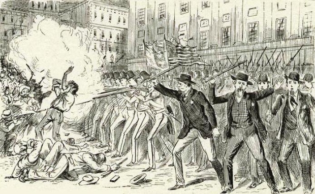 Astor Place Riot, 1849. From Recollections of a New York chief of Police : an official record of thirty-eight years as patrolman, detective, captain, inspector and chief of New York Police.
