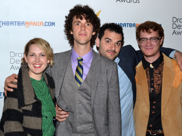 César Alvarez (second-from-left), with his band The Lisps, are the authors of the new musical Futurity.