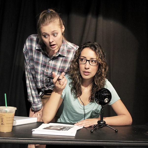 Olga Elliot and Brandi Bravo wrote and star in Serial: The Parody at Under St. Marks for FringeNYC.