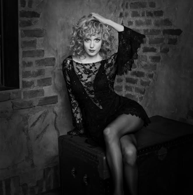 Charlotte Kate Fox as Roxie Hart in a promotional image for her run on Broadway in Chicago.