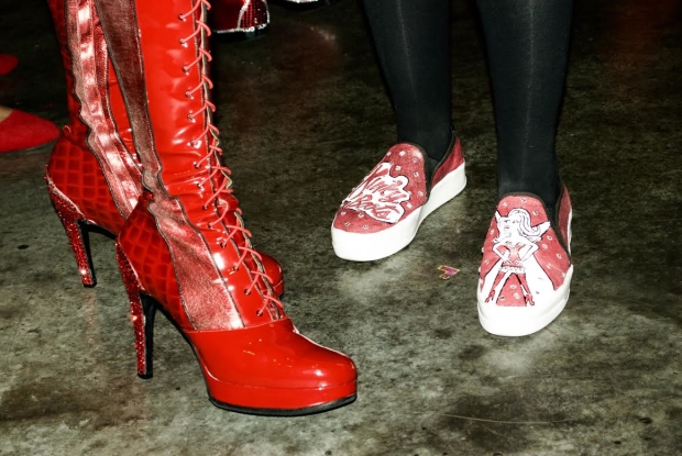 The production celebrated with a &quot;fabulous footwear&quot; contest inspired by the show&#39;s signature red boots.