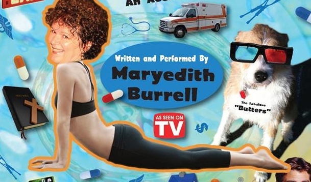 Maryedith Burrell brings her solo show #Ouch! An Accidental Comedy to FringeNYC 2015.