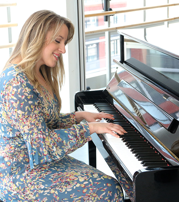 Abby Mueller channels Carole King in a photo shoot for Beautiful.
