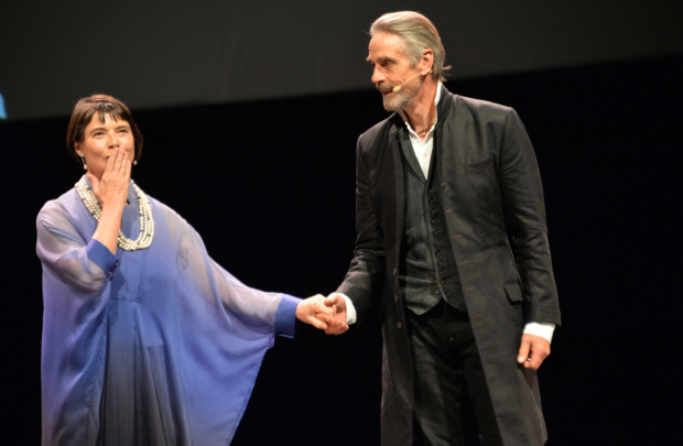 Isabella Rossellini and Jeremy Irons take the stage in The Ingrid Bergman Tribute.