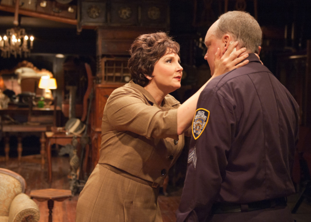 Kymberly Mellen and Bret Tuomi in Arthur Miller&#39;s The Price, directed by Louis Contey, at Chicago&#39;s TimeLine Theatre.