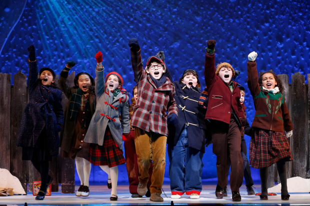 An image from A Christmas Story on Broadway.