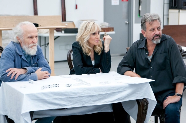 David Patrick Kelly, Judith Light, and Jeff Still rehearse a moment from the new production.