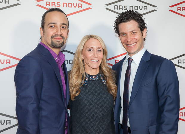Lin-Manuel Miranda, Jill Furman, and Thomas Kail were honored by Ars Nova on September 21.