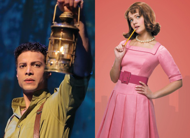 Justin Guarini as Fiyero in Wicked (left); Rose Hemingway as Rosemary in How to Succeed in Business Without Really Trying (right).