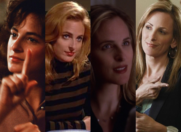 The many roles of Marlee Matlin: Sarah Norman in Children of a Lesser God (1986); Laura, &quot;The Lip Reader,&quot; on Seinfeld (1993); Joey Lucas on The West Wing (2000-2006); and Melody on Switched at Birth (2011-).