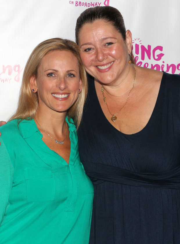 Marlee Matlin and Camryn Manheim share the adult female roles in Spring Awakening at the Brooks Atkinson Theatre.
