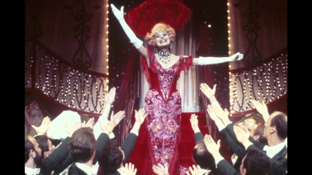 Carol Channing as Dolly Levi in Hello, Dolly! on Broadway.
